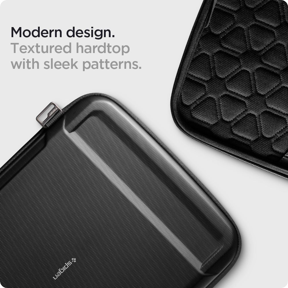 Geanta laptop Spigen Rugged Armor Pro, neagra, pentru MacBook Pro 14" M2 2023/M1 2021