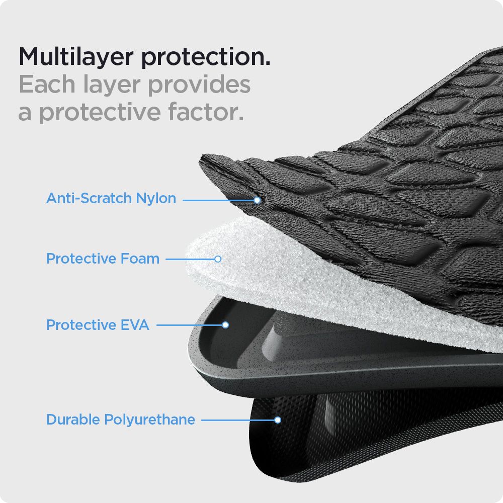 Geanta laptop Spigen Rugged Armor Pro, neagra, pentru MacBook Pro 14" M2 2023/M1 2021