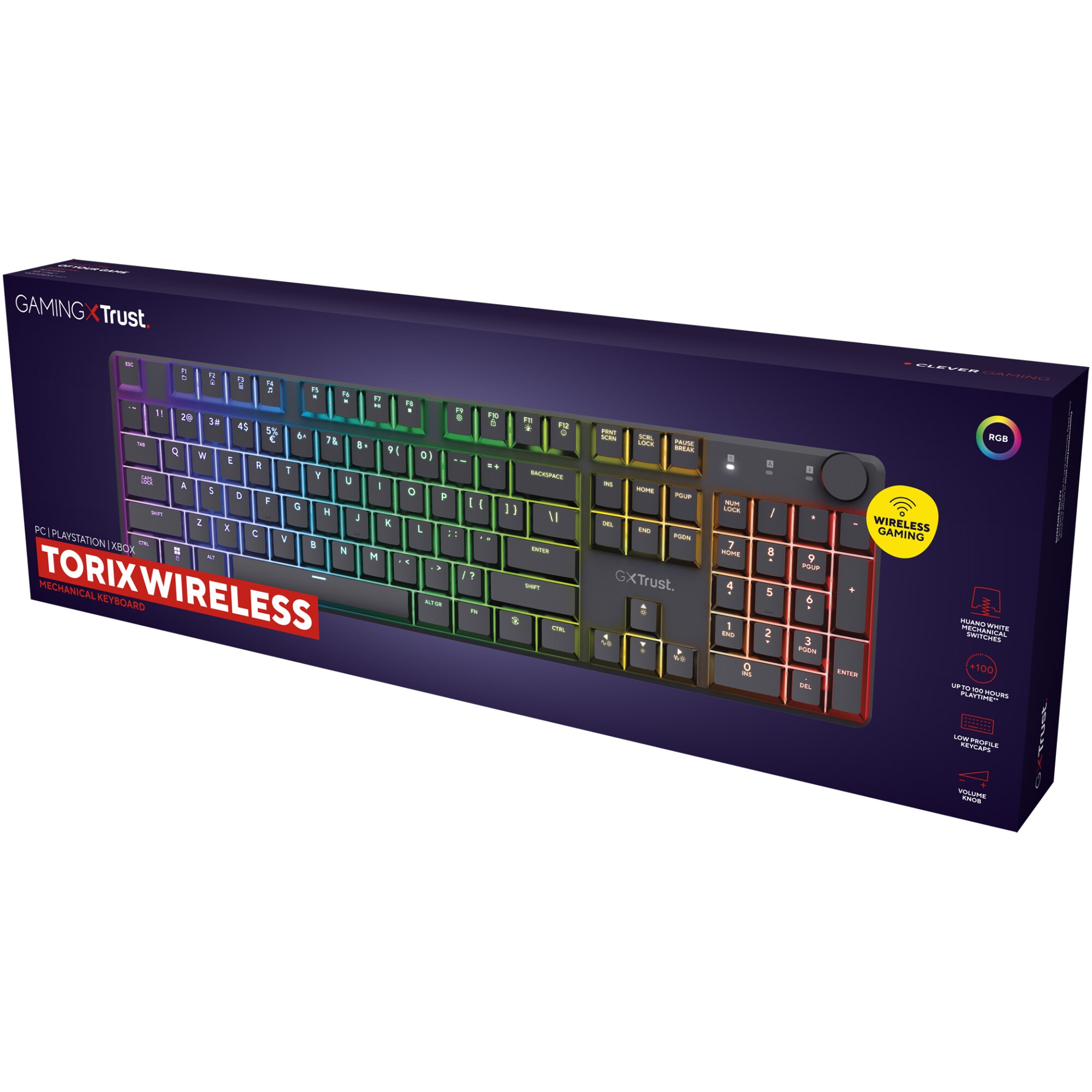 Tastatura Gaming Mecanica Trust GXT868 TORIX, Full RGB