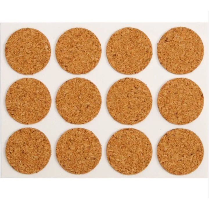 VOREL Противоплъзгаща подложка с двойно залепване 28 мм 12 бр