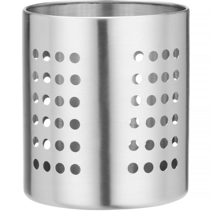 Recipient tacamuri perforat, Hendi, Inox, Argintiu