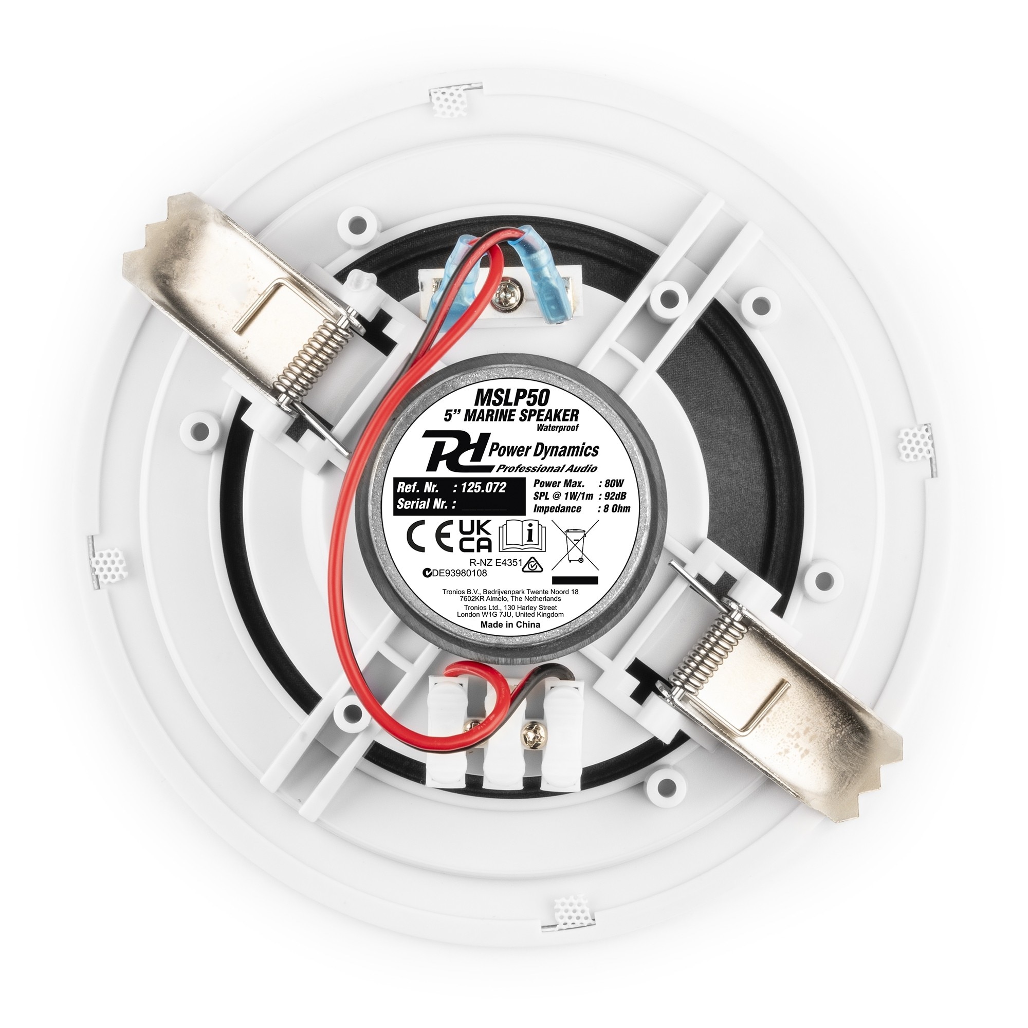 Set de 2 difuzoare de tavan, IPX5, 5", 80W, Power Dynamics MSLP50