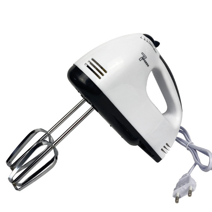 Преносим електрически миксер EUJAM, 7 скорости, 5 аксесоара от неръждаема стомана, ергономичен дизайн, лесен за използване