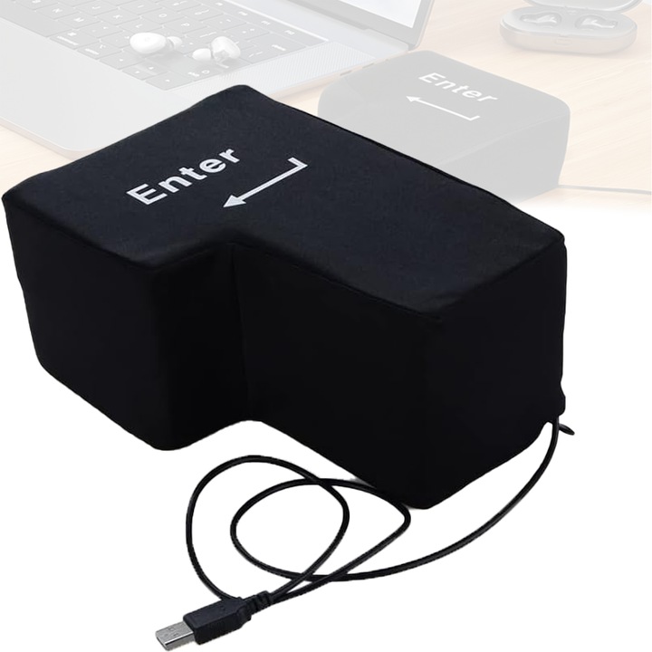 Антистрес ключ, Enter ключ, USB, черен