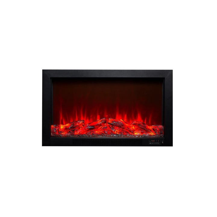 Електрическа камина с bluetooth, звуков ефект и дистанционно управление 95 см, 1800 W