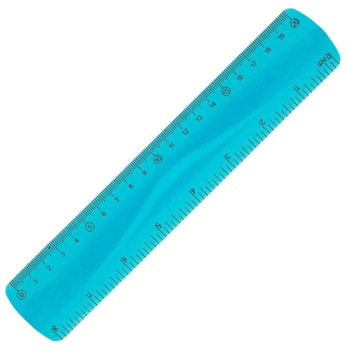 Nyland® flexibilis vonalzó kék 20cm