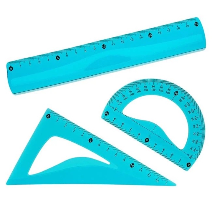 Nyland® Blue flexibilis vonalzókészlet 20cm - 3db