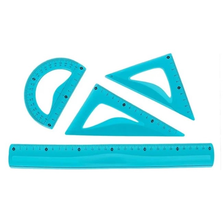 Geometria készlet Nyland® Blue Flexibilis vonalzók - 4db