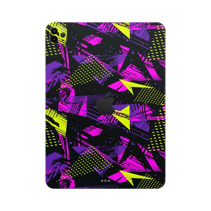 Folie de protectie pentru iPad Pro 11" (3rd Gen), Colectia Signature, Skin Spate cu laterale unite, Urban Graffiti