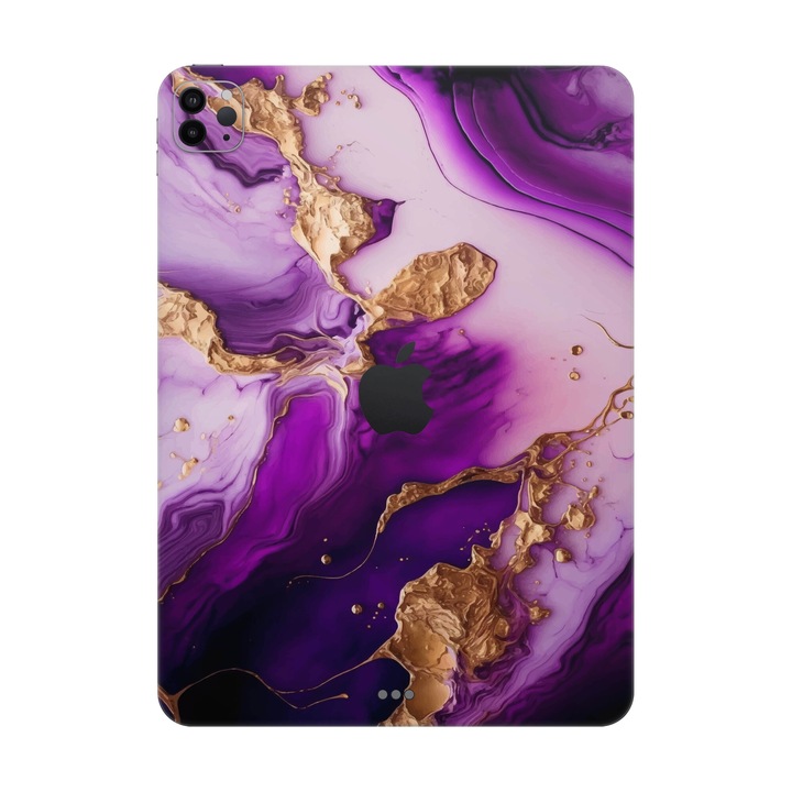 Folie de protectie pentru iPad Pro 12.9" (6th Gen), Colectia Signature, Skin Spate cu laterale unite, Amethyst Dream