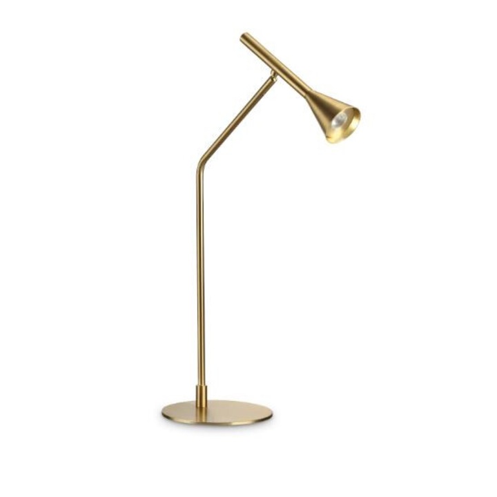 DIESIS asztali lámpa, sárgaréz, 3000K, 500 lm, magasság 65.5 cm - IDEAL LUX sárgaréz