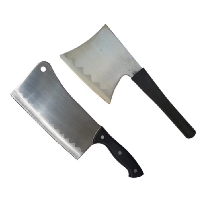 Set satare profesionale de macelarie, satar profesional din otel si satar pentru oase din otel, coshop