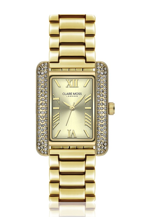 Clare Moss, Analóg karóra szögletes tokkal, Aranyszín