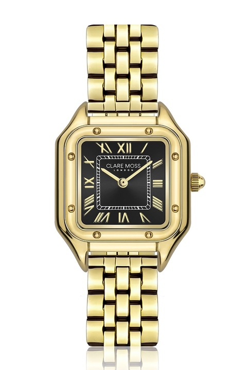 Clare Moss, Ceas cu bratara din otel inoxidabil, Auriu