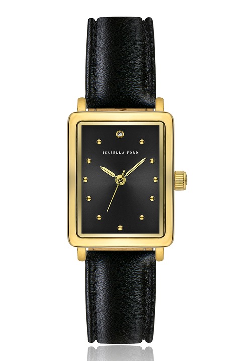 Isabella Ford, Ceas cu o curea de piele, Negru