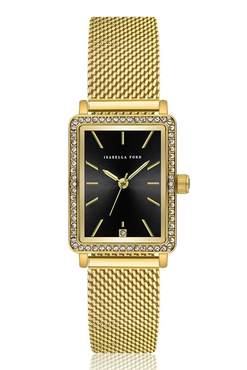 Isabella Ford, Ceas cu logo pe cadran, Auriu, Verde, Auriu