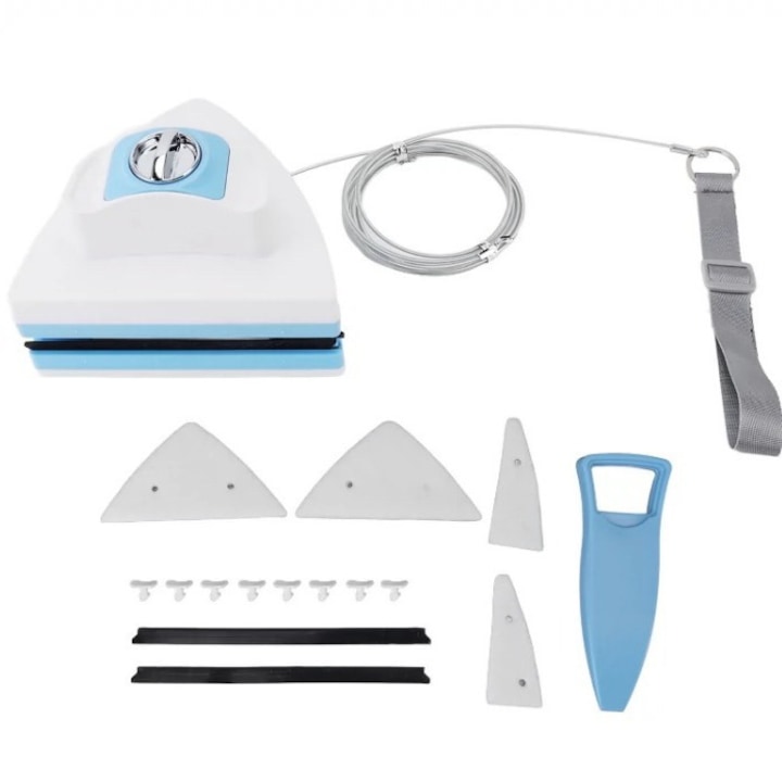 Двустранна чистачка за предно стъкло, регулируема, 5-30 мм, с магнитна система, за ефективно почистване, ергономичен дизайн