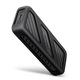 Axagon (EEM2-20G) külső USB-C 20Gbps ház M.2 NVMe & SATA SSD-khez, M.2 2230, M.2 2242, M.2 2260, M.2 2280 támogatás, feketefémtok, szilikon gyűrűvel