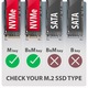 Axagon (EEM2-20G) külső USB-C 20Gbps ház M.2 NVMe & SATA SSD-khez, M.2 2230, M.2 2242, M.2 2260, M.2 2280 támogatás, feketefémtok, szilikon gyűrűvel