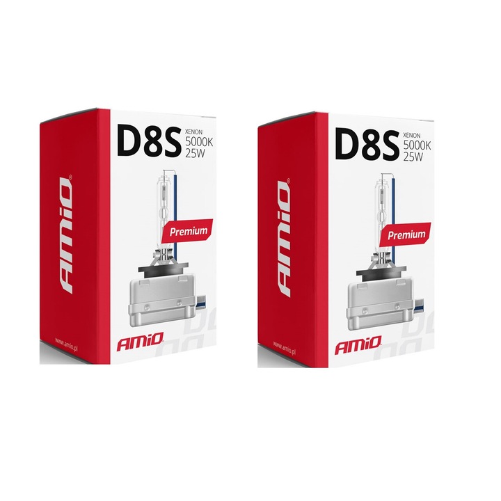 Set 2 becuri xenon D8S PREMIUM 12V 35W 8000K