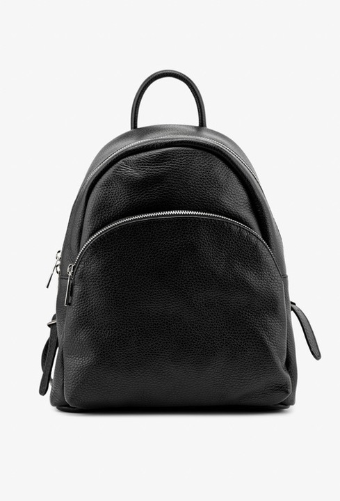 Rucsac negru confectionat din piele naturala