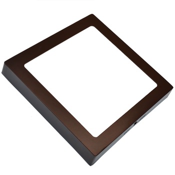 Plafoniere led moderne 18w patrate lumina alb rece 1350 lm rama maro Plafoniere led moderne 18w patrate lumina alb rece 1350 lm rama maro