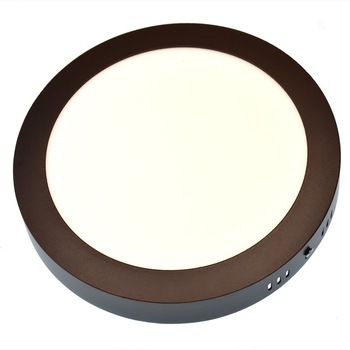 Plafoniera cu leduri 24 watt rotunda lumina alb cald 1650 lm rama maro Plafoniera cu leduri 24 watt rotunda lumina alb cald 1650 lm rama maro