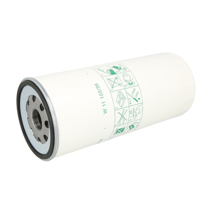 Filtru de ulei MANN-FILTER Volvo 7700, 8500, 8700, 9700, 9900, B10, B12, B6, F10, F12, F16, F6, F7, Fh12, Fh16, Fl, Fl10, Fl12, Fl6, Fl7, Fm, Fm II, Fm10, Fm12, Fm7, Fm9 W 11 102/36