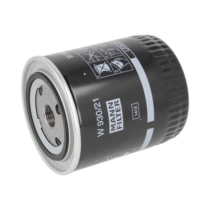 Filtru de ulei MANN-FILTER Audi 80 B4, A4 B5, A4 B6, A4 B7, A6 C4, A6 C5, A6 C6, A8 D2, A8 D3, Allroad C5, Cabriolet B3, Coupe B3 W 930/21