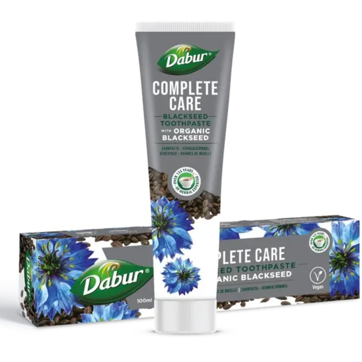 Паста за зъби с черен кимион и активен въглен, Dabur, 100 мл