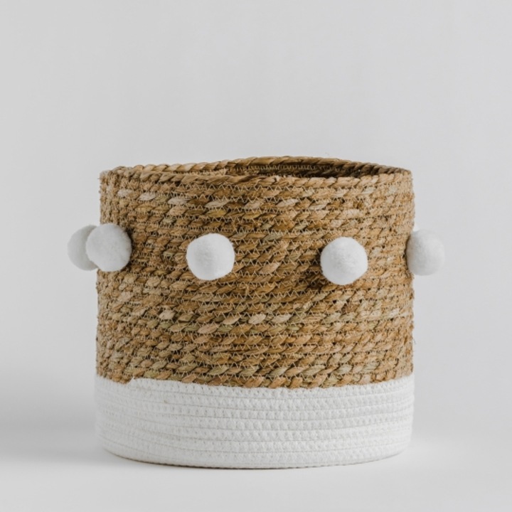 Cos pentru rufe kindee, maro