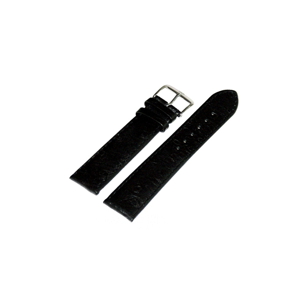 Curea de ceas Di-Modell Tivoli 1155-10202, 20mm, Negru, catarama argintie