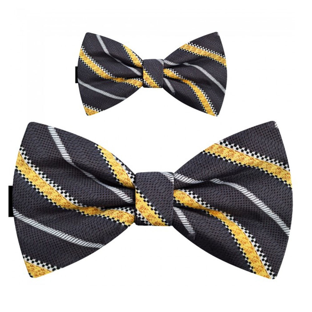 Papioane tata fiu, gri cu dungi oblice galbene