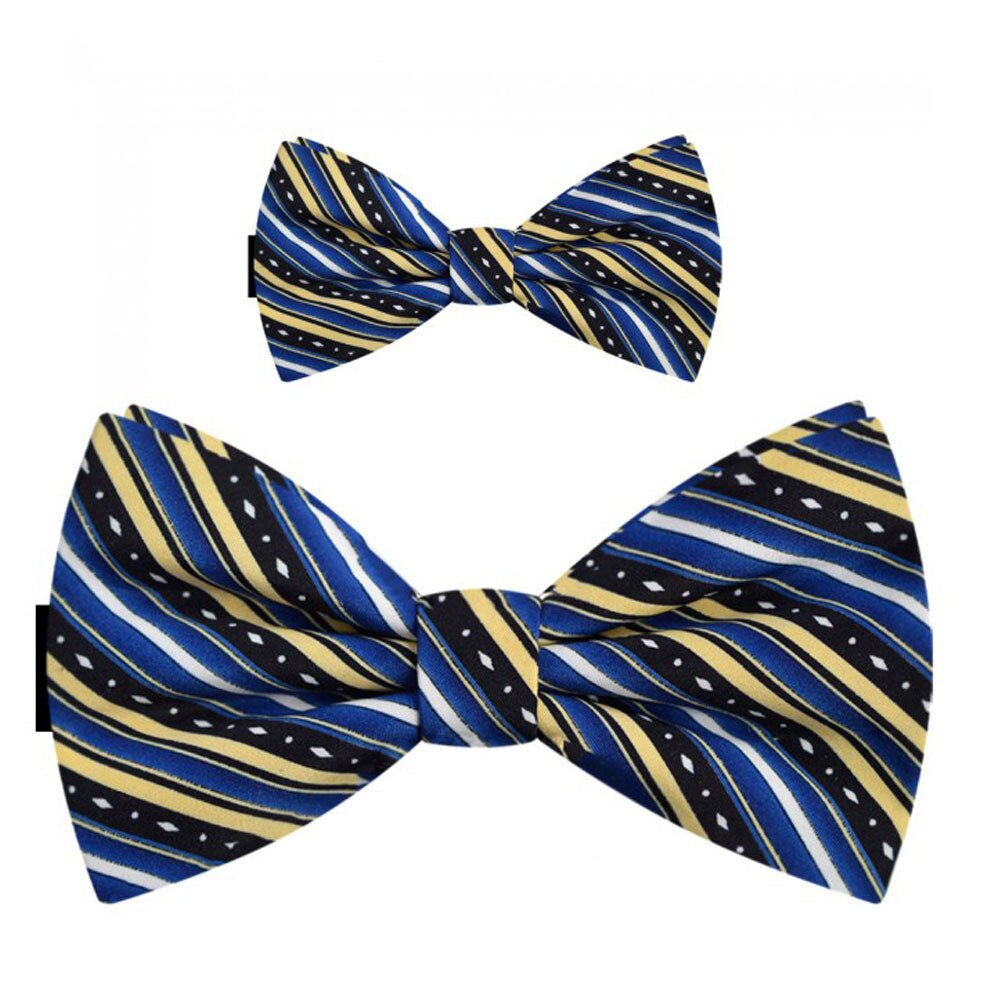 Papioane tata fiu, albastru, dungi oblice