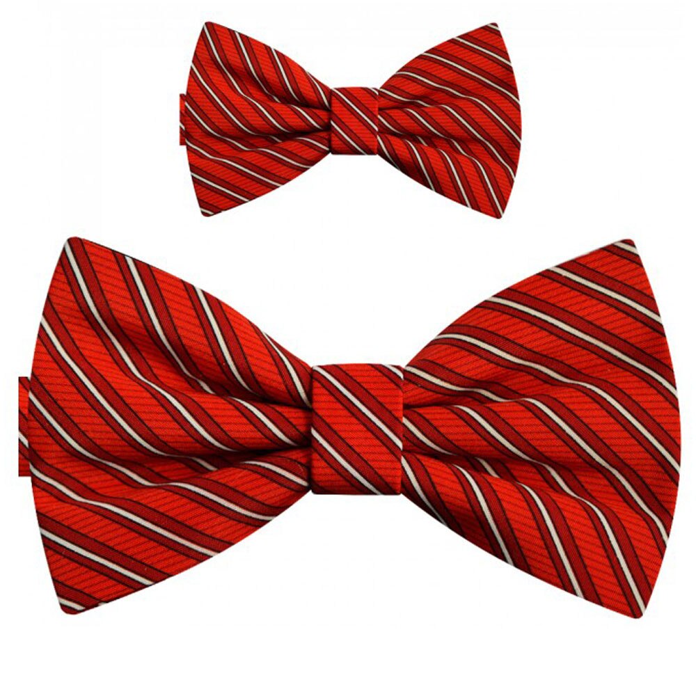 Papioane tata fiu, rosu, model dungi albe