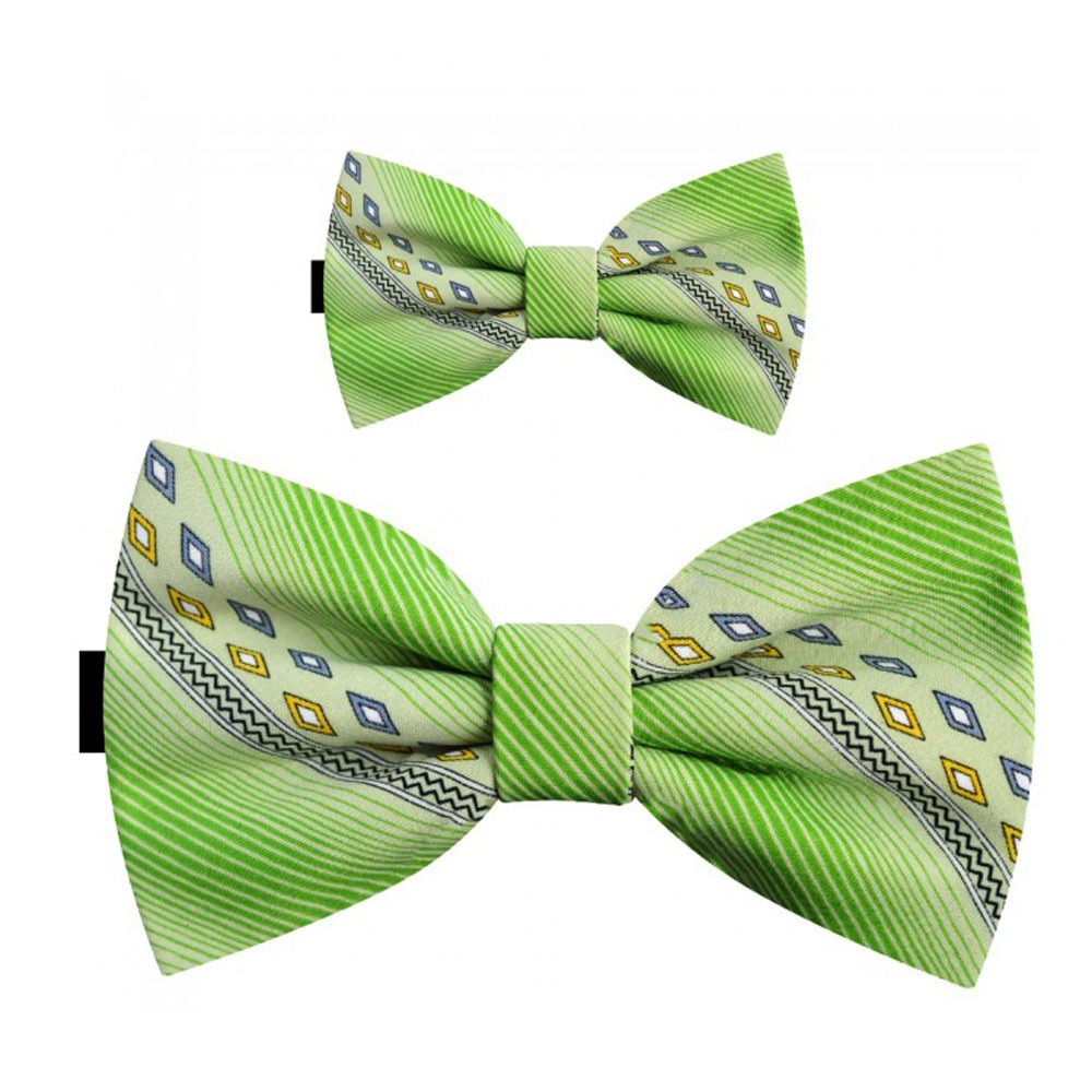 Papioane tata fiu, verde Absint, model romburi