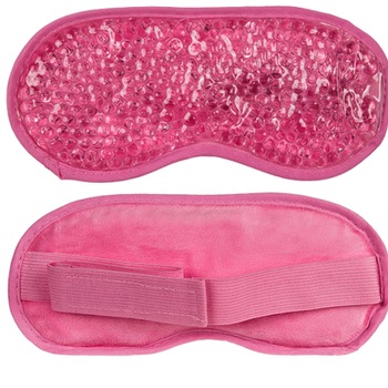 Masca pentru fata roz cu bilute din gel - 22 cm, Radar 10/5148, 2 fete Masca pentru fata roz cu bilute din gel - 22 cm, Radar 10/5148, 2 fete