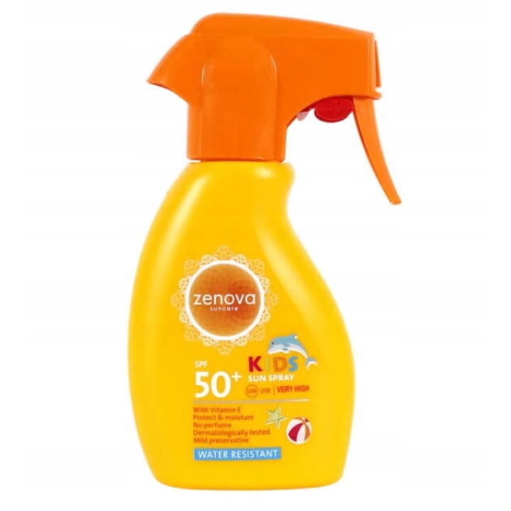 Spray de protectie solara pentru copii, Zenova, 200 ml