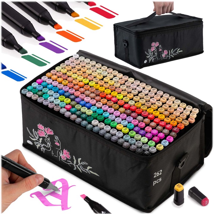 Nukido NK-915 alkoholos markerek zacskóval 262 db