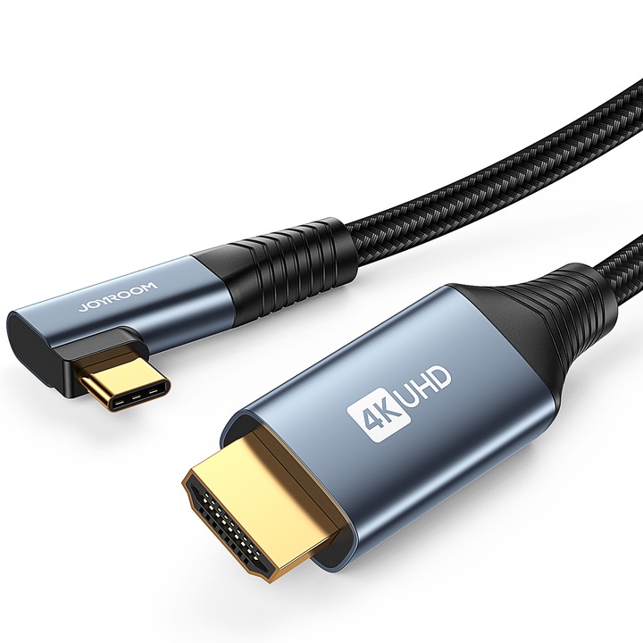Кабел USB-C - HDMI 4K 60Hz, 2 м, сив