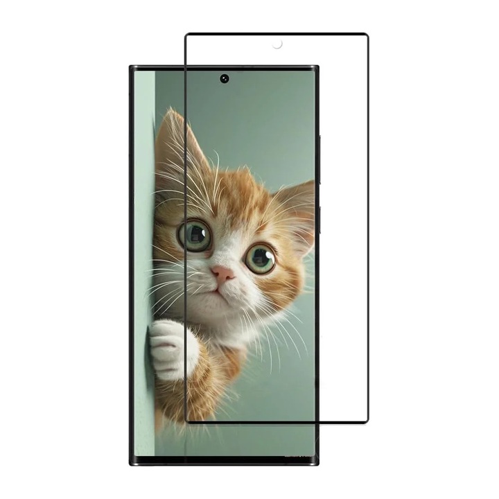 Folie sticla Mobilesmart pentru Samsung Galaxy S23 ULTRA, Compatibila cu senzorul de amprenta, Anti Soc, Full Glue