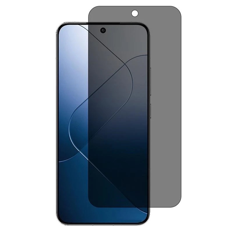 Folie Privacy Compatibila cu Xiaomi 15, (5G), Fingerprint, Full Cover, 6D, Calitate Premium