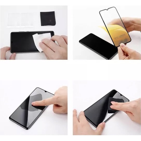 Folie Privacy Sticla Compatibila cu Xiaomi Redmi Note 13 Pro, (5G), Full Cover, Full Glue, Calitate Premium, Black