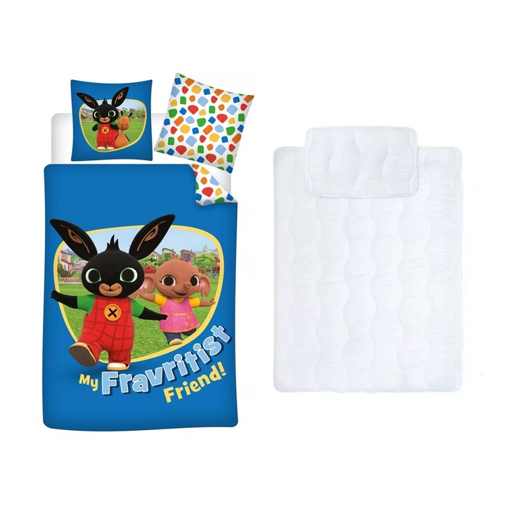 Cuvertura de pat, Home Party Service, 100x135 cm, 40x60 cm