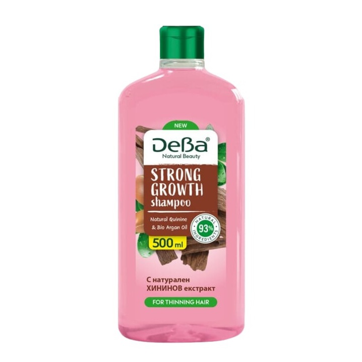 Deba Natural Beauty hajnövesztő sampon kininnel és argánolajjal 500 ml Rubella