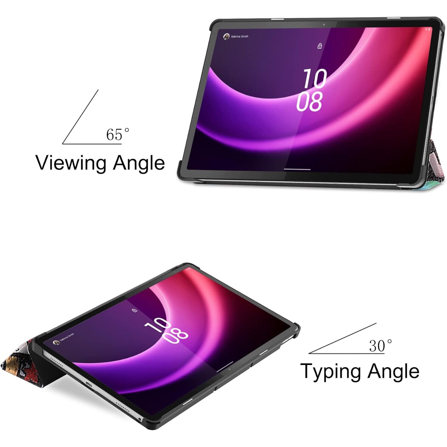 Husa Sigloo pentru tableta Lenovo Tab P11 Gen2(TB-350), 11.5 inch, Graffity, Trifold, Smart Cover, Ultraslim