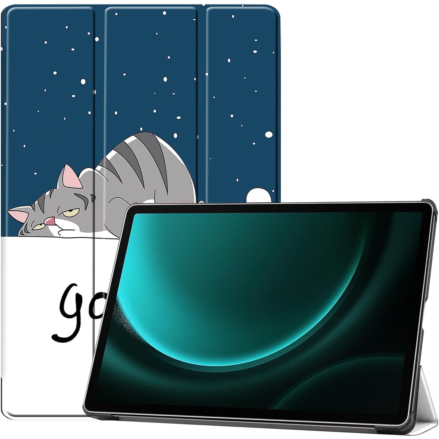 Husa Sigloo pentru tableta Lenovo Tab P11 Gen2(TB-350), 11.5 inch, Good Night, Trifold, Smart Cover, Ultraslim