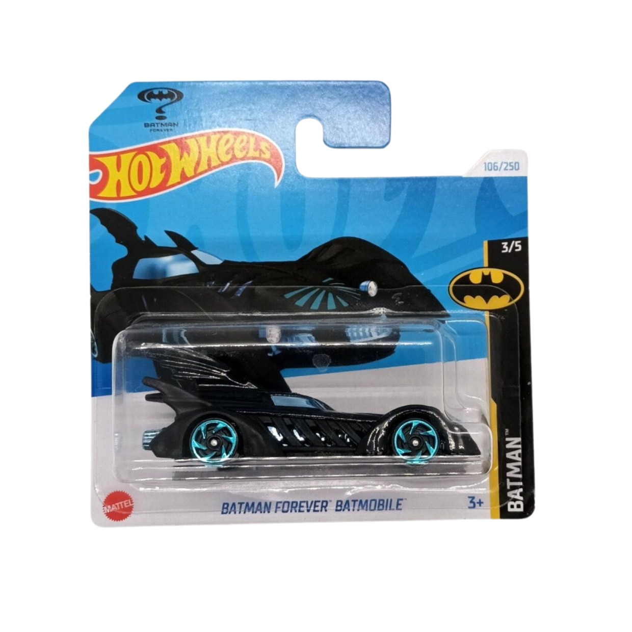 Masinuta Metalica Hot Wheels, Batman Forever Batmobile, Treasure