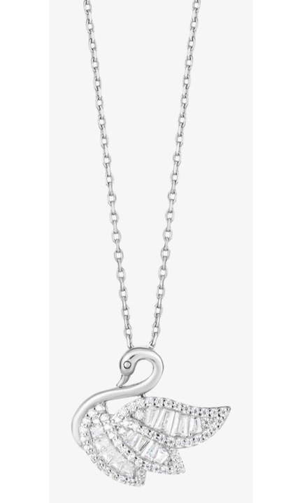 Колие бял лебед Preciosa