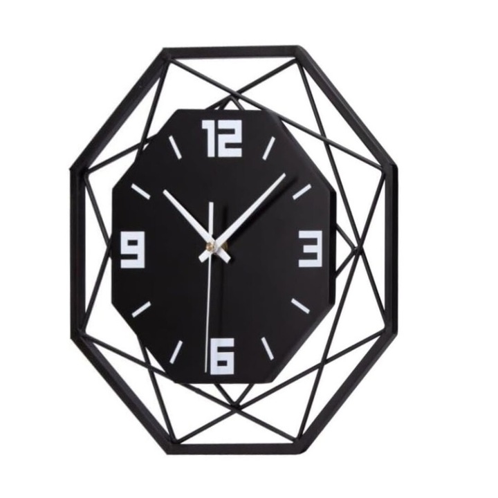 Ceas de perete silentios Vicmhuang fara bifat 30CM Negru